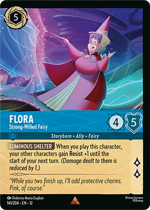 Flora - Strong-Willed Fairy (Foil) (141/204) [Wilds Unknown] | Cards and Coasters CA