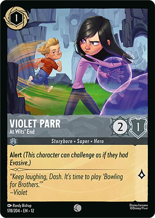 Violet Parr - At Wits' End (178/204) [Wilds Unknown] | Cards and Coasters CA