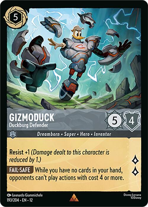 Gizmoduck - Duckburg Defender (193/204) [Wilds Unknown] | Cards and Coasters CA