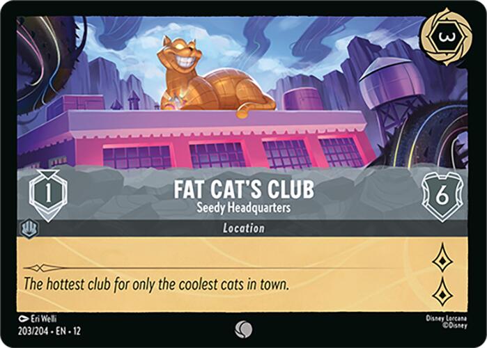 Fat Cat's Club - Seedy Headquarters (203/204) [Wilds Unknown] | Cards and Coasters CA