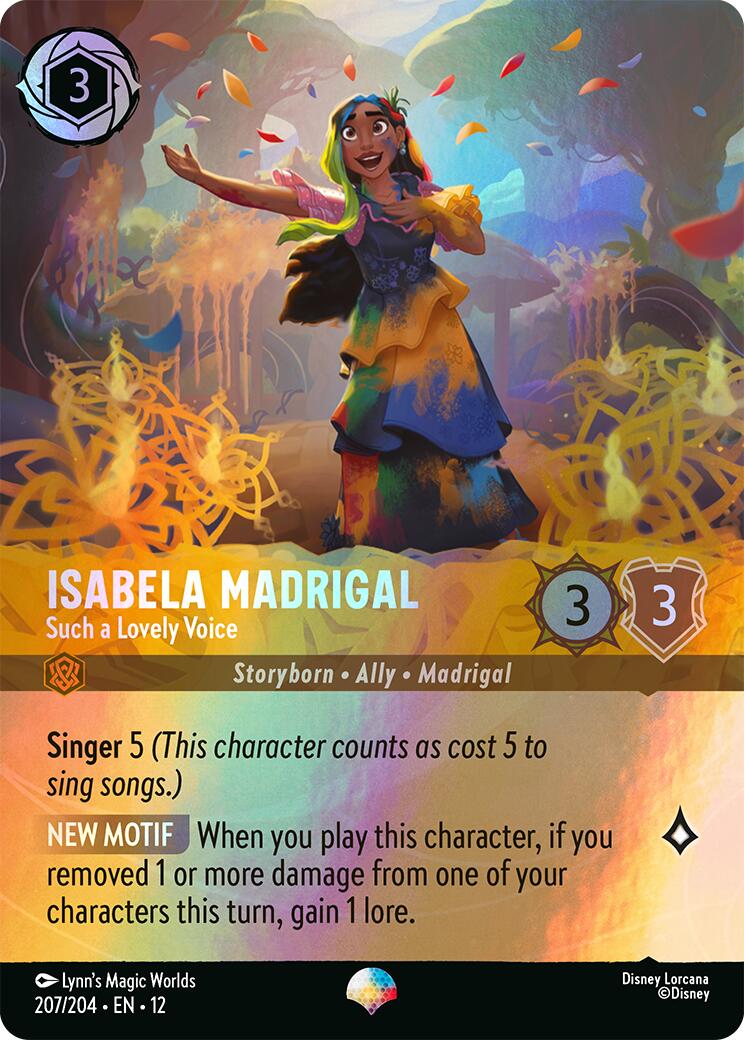 Isabela Madrigal - Such a Lovely Voice (Epic) (207/204) [Wilds Unknown] | Cards and Coasters CA