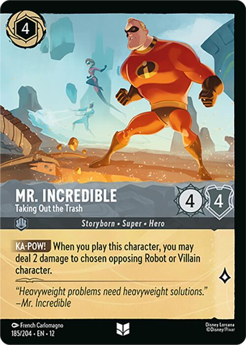 Mr. Incredible - Taking Out the Trash (Foil) (185/204) [Wilds Unknown] | Cards and Coasters CA