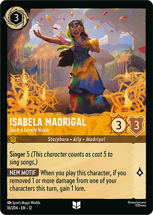 Isabela Madrigal - Such a Lovely Voice (16/204) [Wilds Unknown] | Cards and Coasters CA