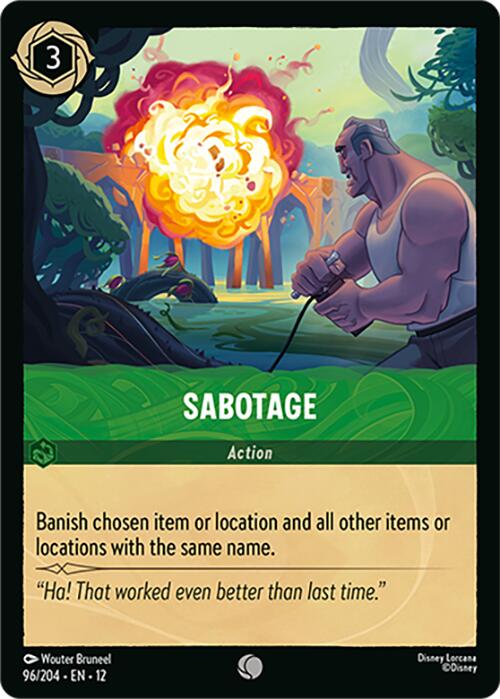 Sabotage (96/204) [Wilds Unknown] | Cards and Coasters CA