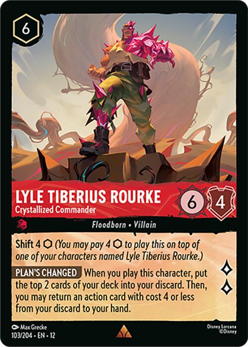 Lyle Tiberius Rourke - Crystallized Commander (103/204) [Wilds Unknown] | Cards and Coasters CA