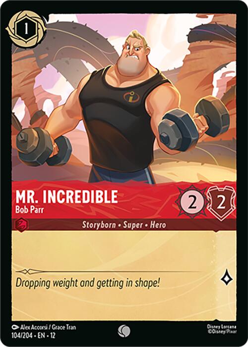 Mr. Incredible - Bob Parr (104/204) [Wilds Unknown] | Cards and Coasters CA