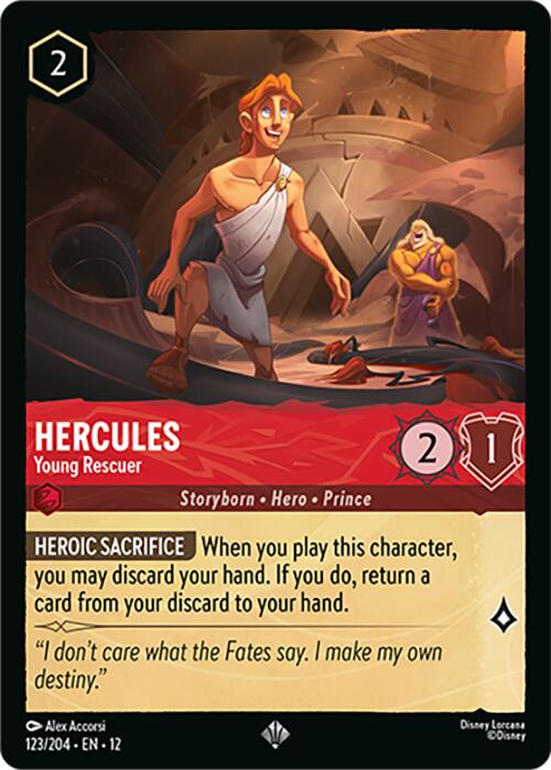 Hercules - Young Rescuer (123/204) [Wilds Unknown] | Cards and Coasters CA