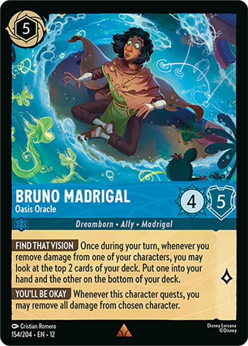 Bruno Madrigal - Oasis Oracle (154/204) [Wilds Unknown] | Cards and Coasters CA