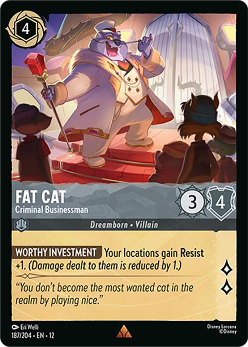 Fat Cat - Criminal Businessman (187/204) [Wilds Unknown] | Cards and Coasters CA