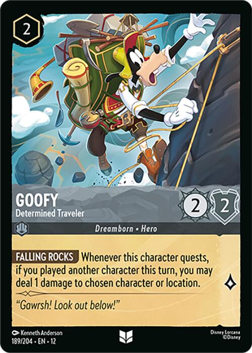 Goofy - Determined Traveler (189/204) [Wilds Unknown] | Cards and Coasters CA