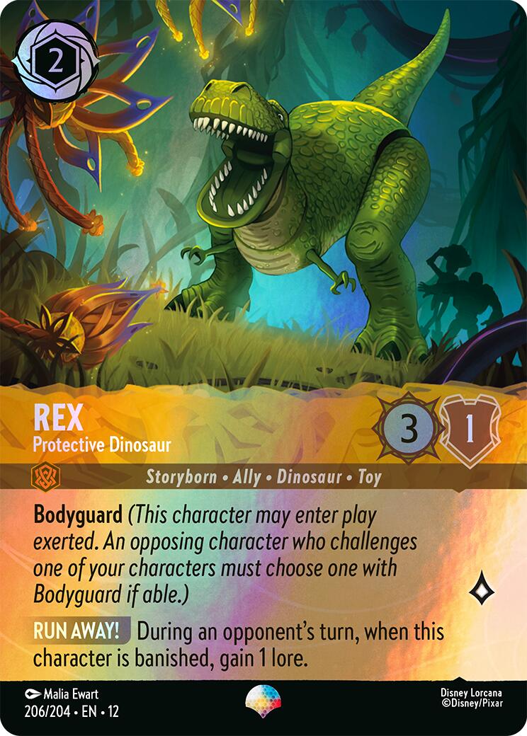 Rex - Protective Dinosaur (Epic) (206/204) [Wilds Unknown] | Cards and Coasters CA