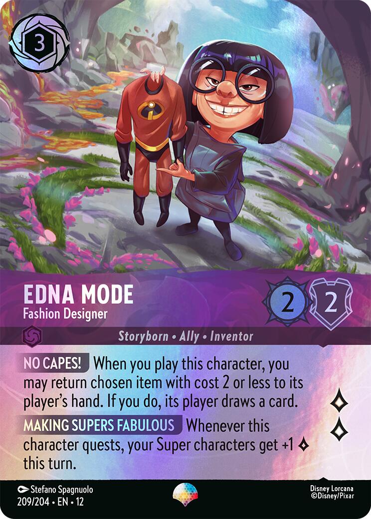 Edna Mode - Fashion Designer (Epic) (209/204) [Wilds Unknown] | Cards and Coasters CA