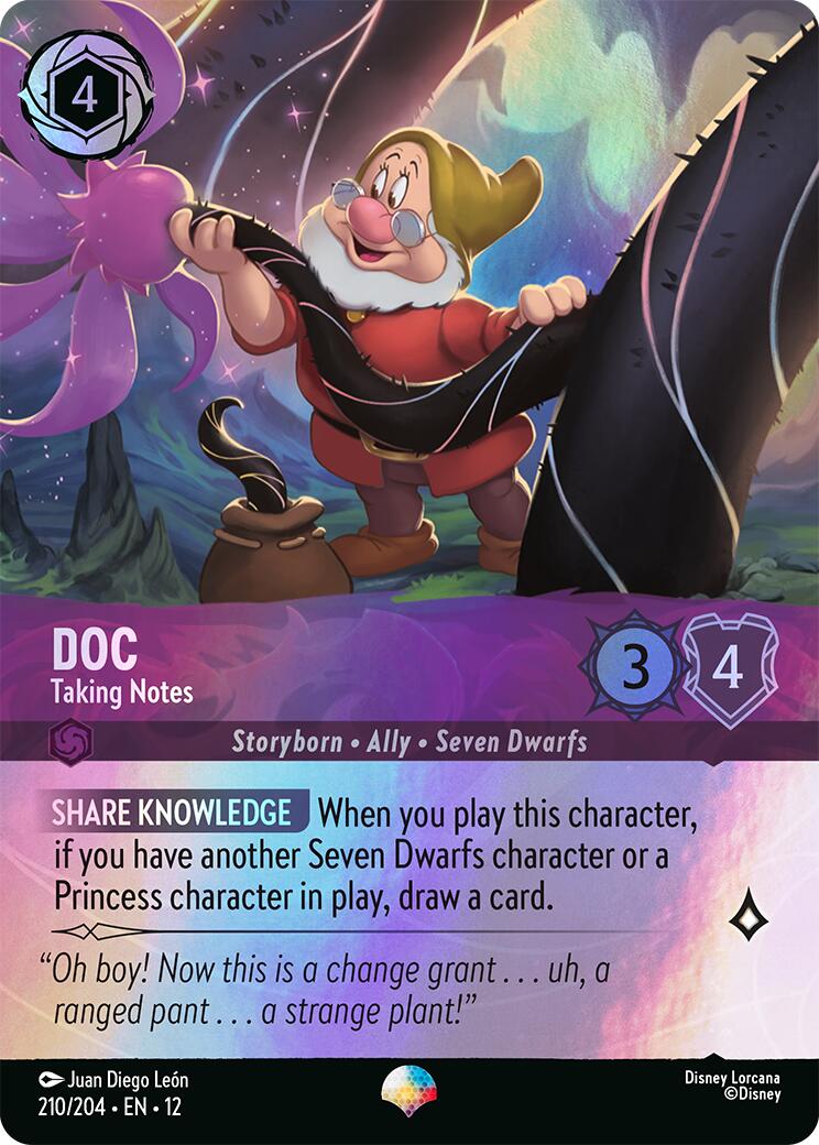 Doc - Taking Notes (Epic) (210/204) [Wilds Unknown] | Cards and Coasters CA