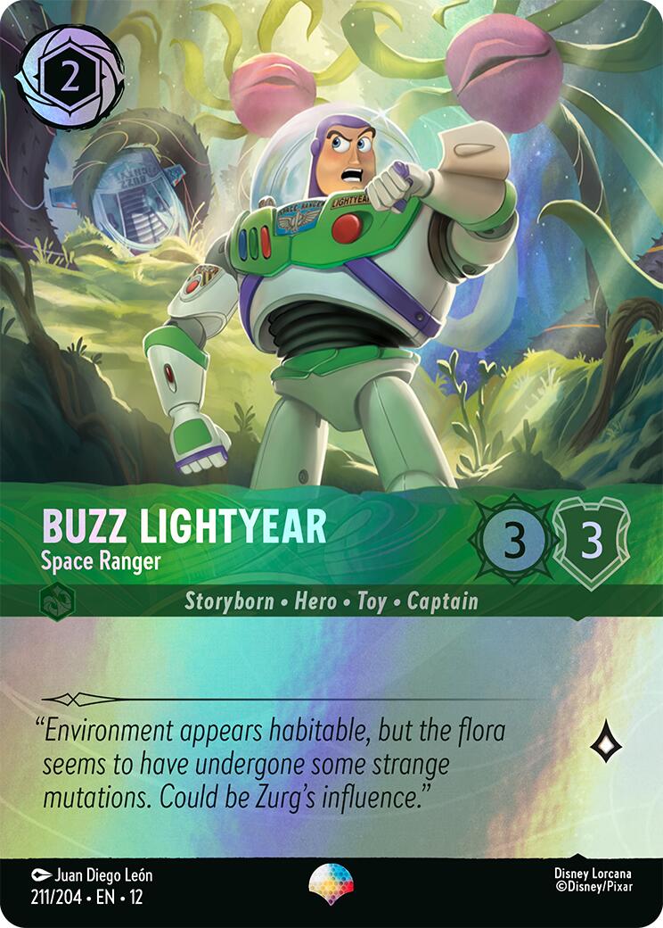 Buzz Lightyear - Space Ranger (Epic) (211/204) [Wilds Unknown] | Cards and Coasters CA