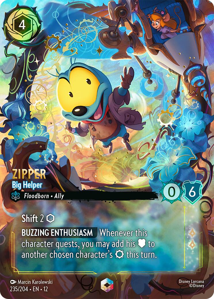 Zipper - Big Helper (Enchanted) (235/204) [Wilds Unknown] | Cards and Coasters CA