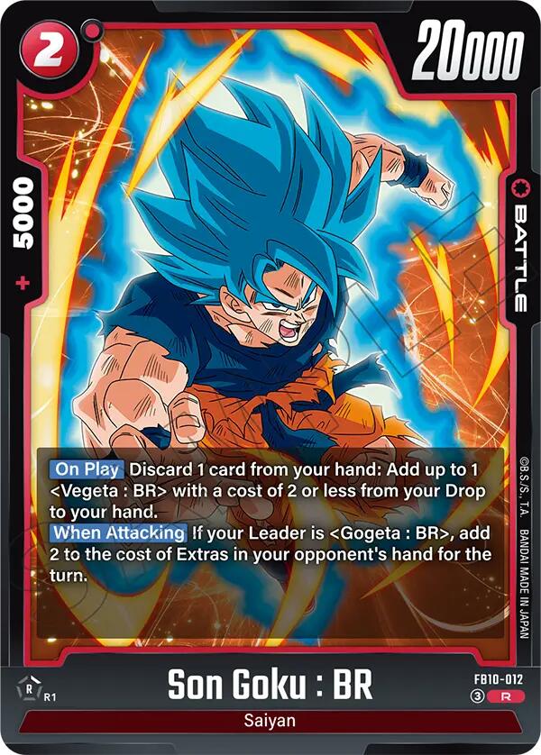 Son Goku : BR [Cross Force] | Cards and Coasters CA
