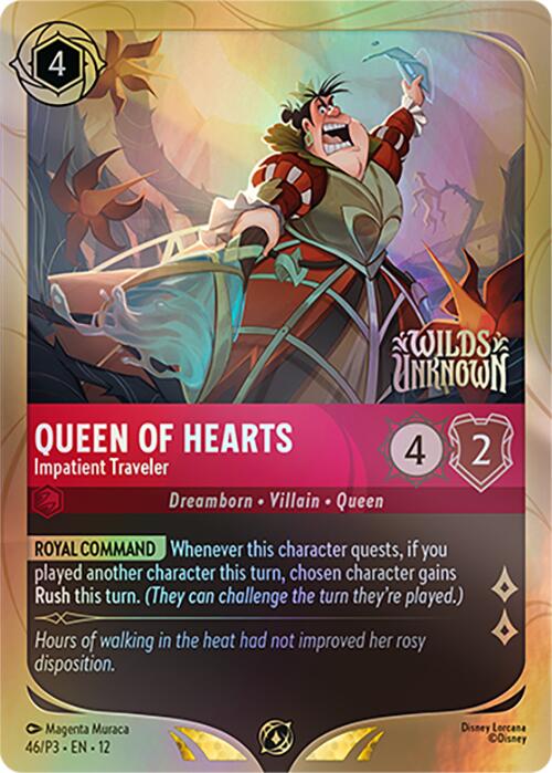Queen of Hearts - Impatient Traveler (46) [Promo Cards] | Cards and Coasters CA