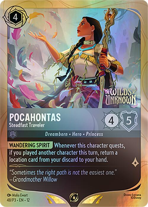Pocahontas - Steadfast Traveler (48) [Promo Cards] | Cards and Coasters CA