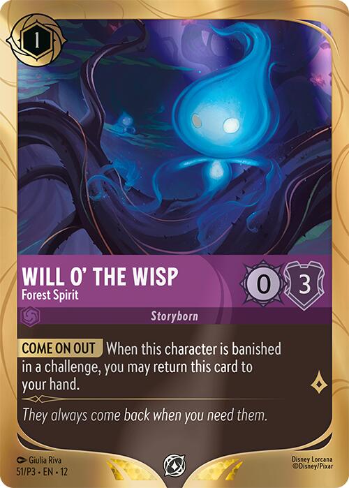 Will o' the Wisp - Forest Spirit (51) [Promo Cards] | Cards and Coasters CA