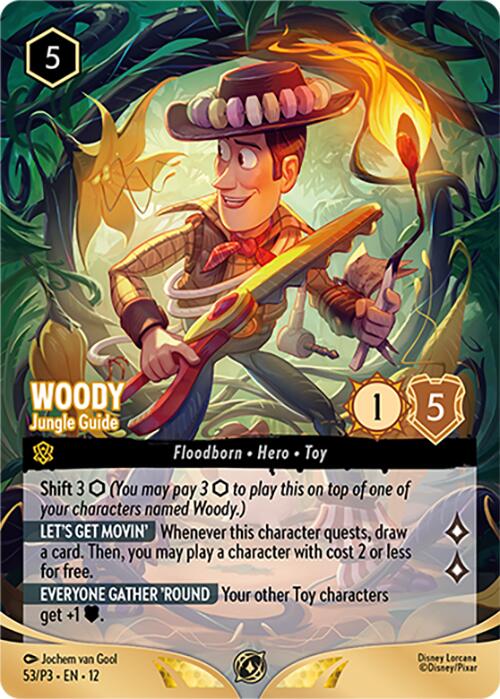 Woody - Jungle Guide (Store Championship Participant) (53) [Promo Cards] | Cards and Coasters CA