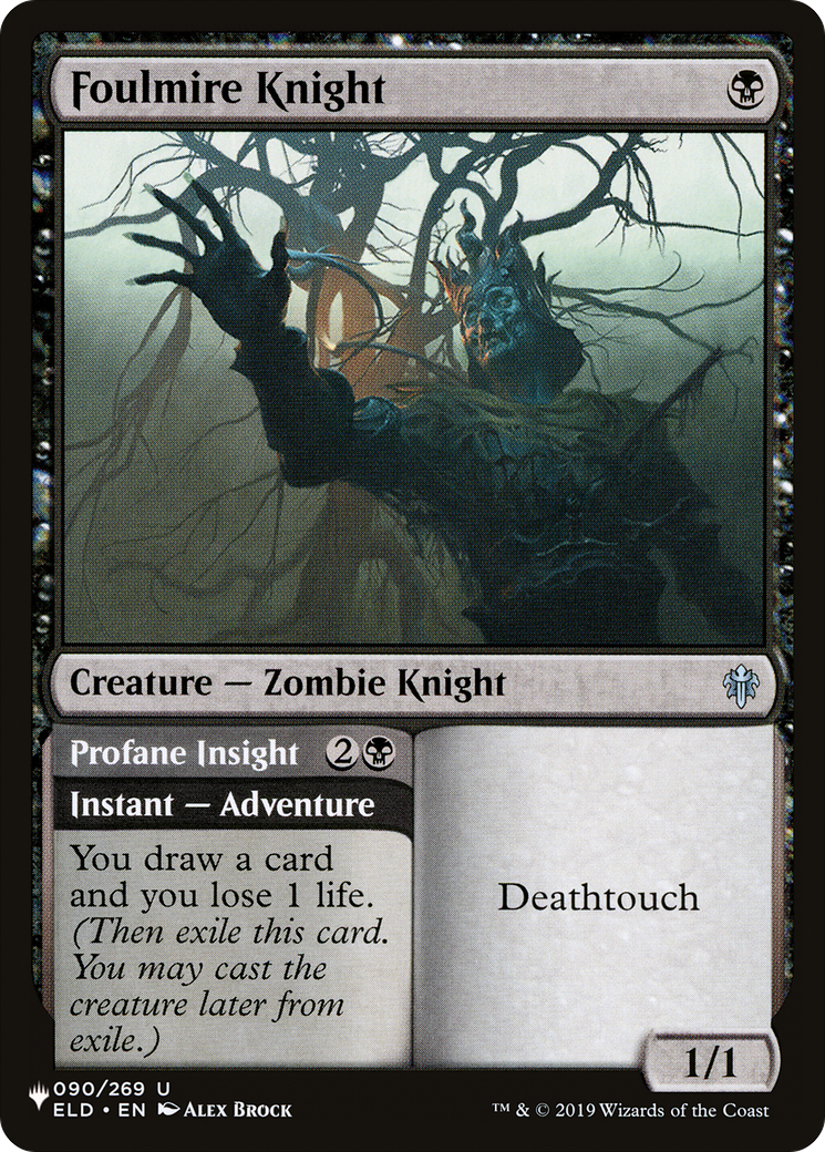 Foulmire Knight [The List] | Cards and Coasters CA