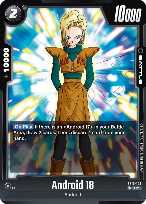 Android 18 (FB10-103) [Cross Force] | Cards and Coasters CA