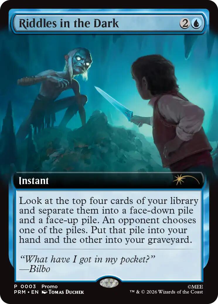 Riddles in the Dark (Extended Art) [Media Promos] | Cards and Coasters CA