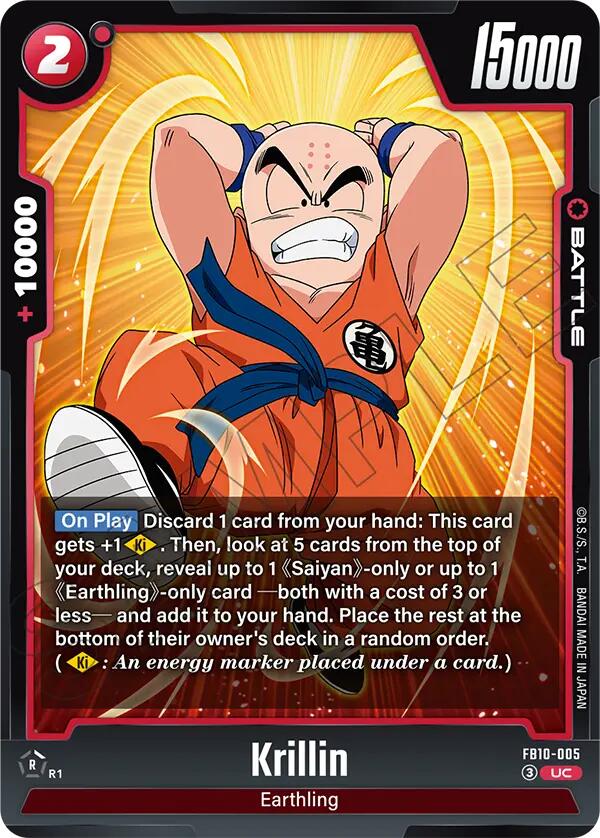 Krillin (FB10-005) [Cross Force] | Cards and Coasters CA