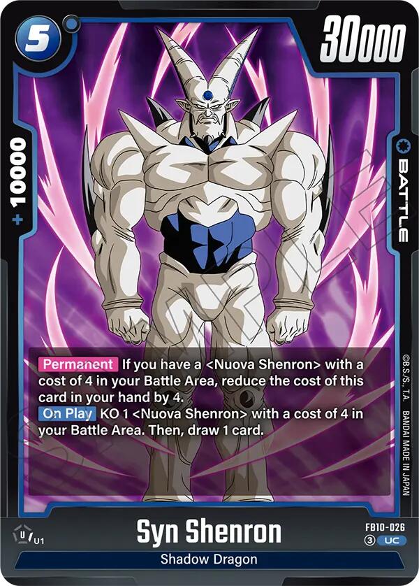 Syn Shenron [Cross Force] | Cards and Coasters CA