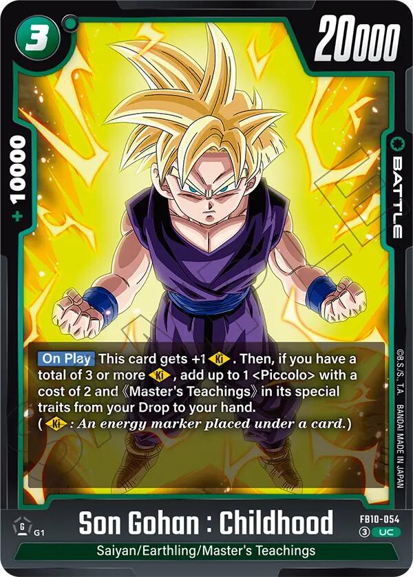 Son Gohan : Childhood (FB10-054) [Cross Force] | Cards and Coasters CA