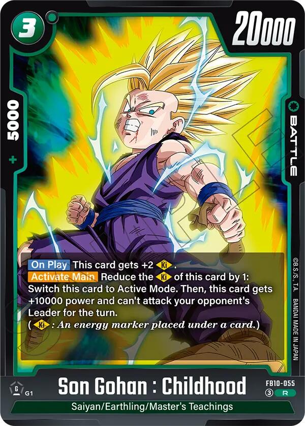 Son Gohan : Childhood (FB10-055) [Cross Force] | Cards and Coasters CA