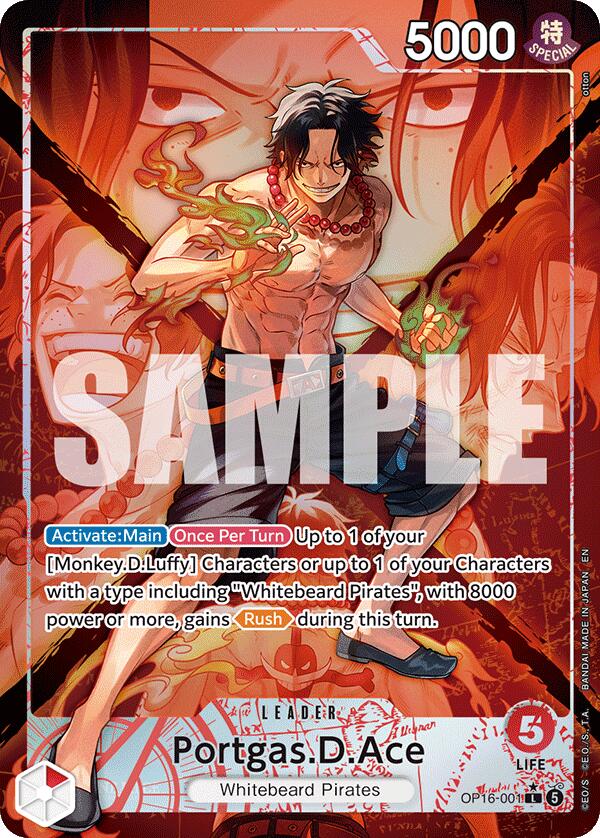 Portgas.D.Ace (1) (Alternate Art) [The Time of Battle] | Cards and Coasters CA