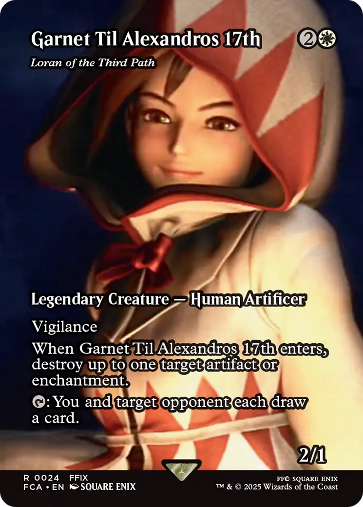 Garnet Til Alexandros 17th - Loran of the Third Path (Showcase) [FINAL FANTASY : Through the Ages] | Cards and Coasters CA