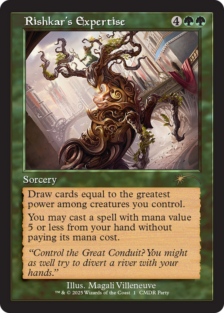 Rishkar's Expertise (Retro Frame) [Wizards Play Network 2025] | Cards and Coasters CA