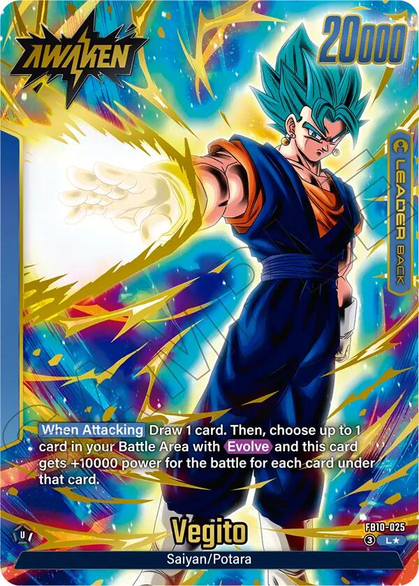 Son Goku/Vegeta // Vegito (Alternate Art) [Cross Force] | Cards and Coasters CA