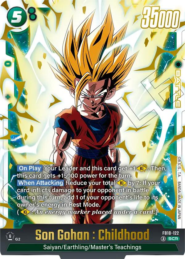 Son Gohan : Childhood (FB10-122) [Cross Force] | Cards and Coasters CA