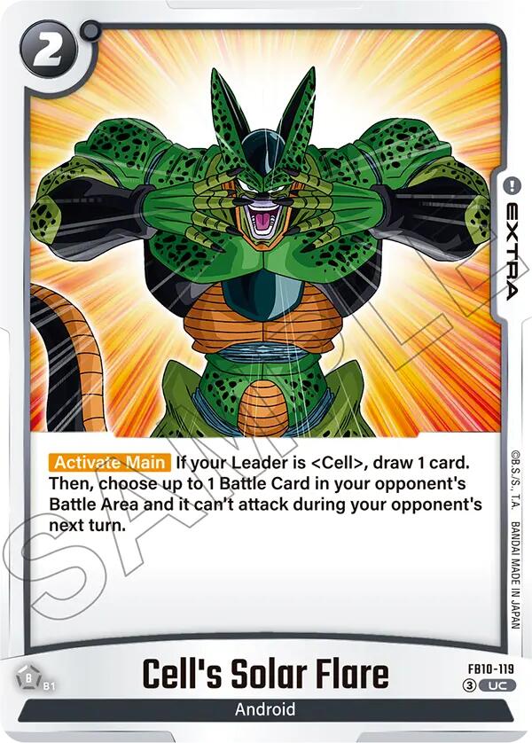Cell's Solar Flare [Cross Force] | Cards and Coasters CA