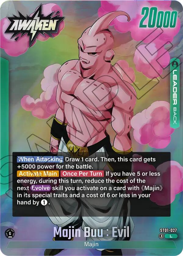 Majin Buu/Majin Buu : Pure Evil // Majin Buu : Evil [Story Booster 01] | Cards and Coasters CA