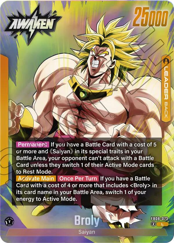 Broly (FB08-073) [Story Booster 01] | Cards and Coasters CA