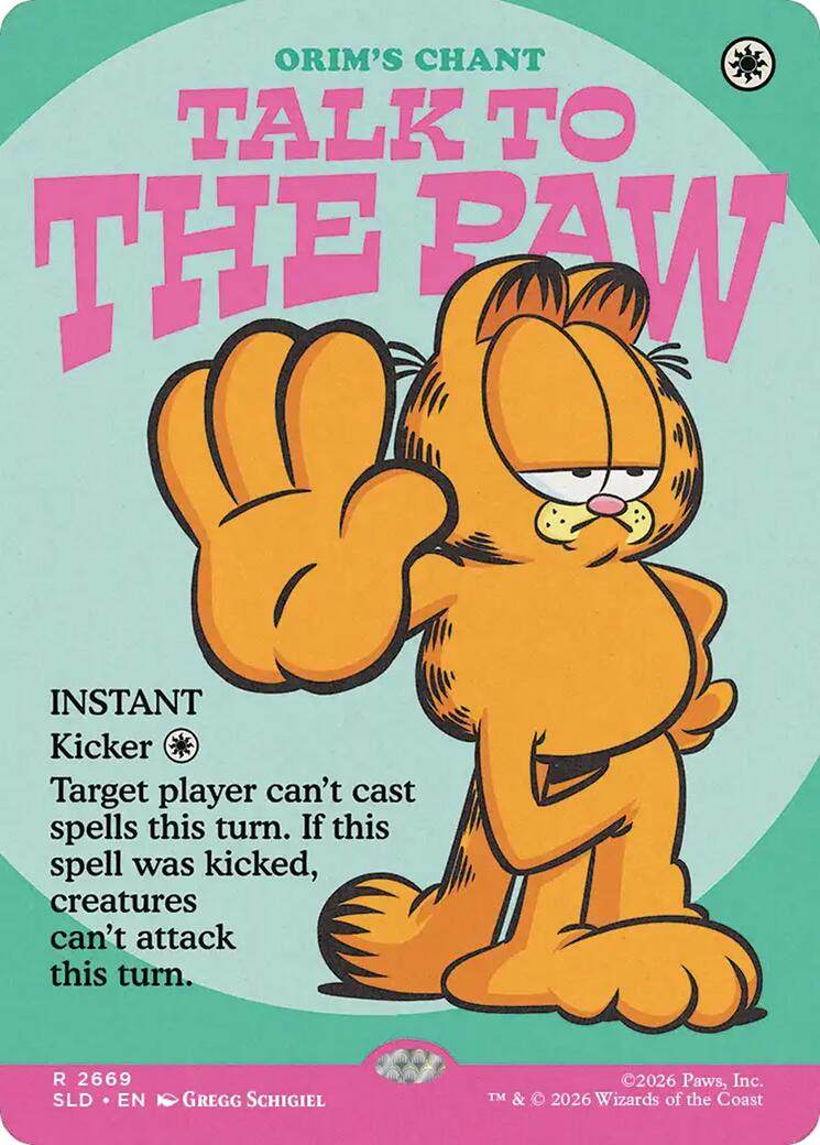 Talk to the Paw - Orim's Chant [Secret Lair Drop Series] | Cards and Coasters CA