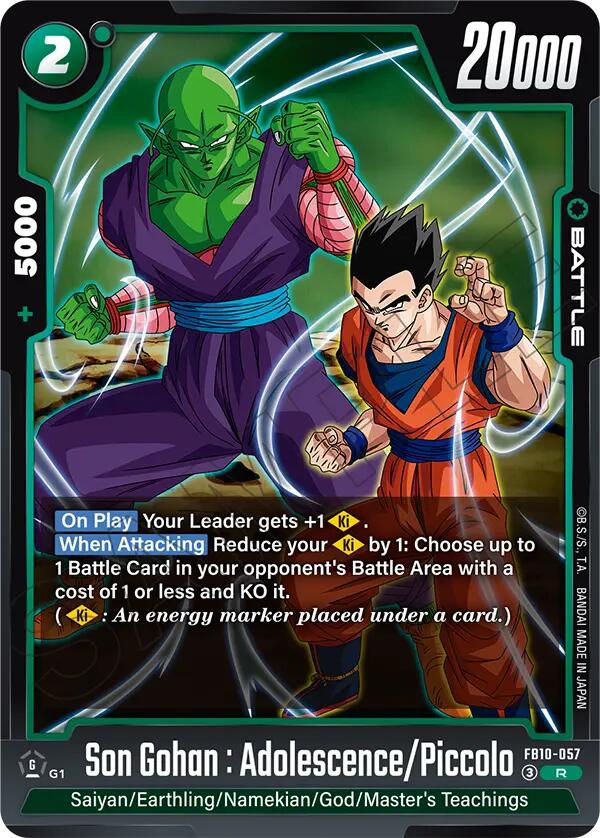 Son Gohan : Adolescence/Piccolo [Cross Force] | Cards and Coasters CA