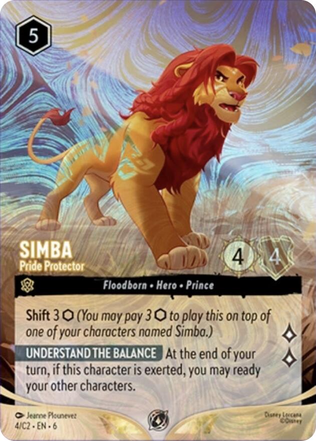 Simba - Pride Protector (Foil) (4) [Promo Cards] | Cards and Coasters CA