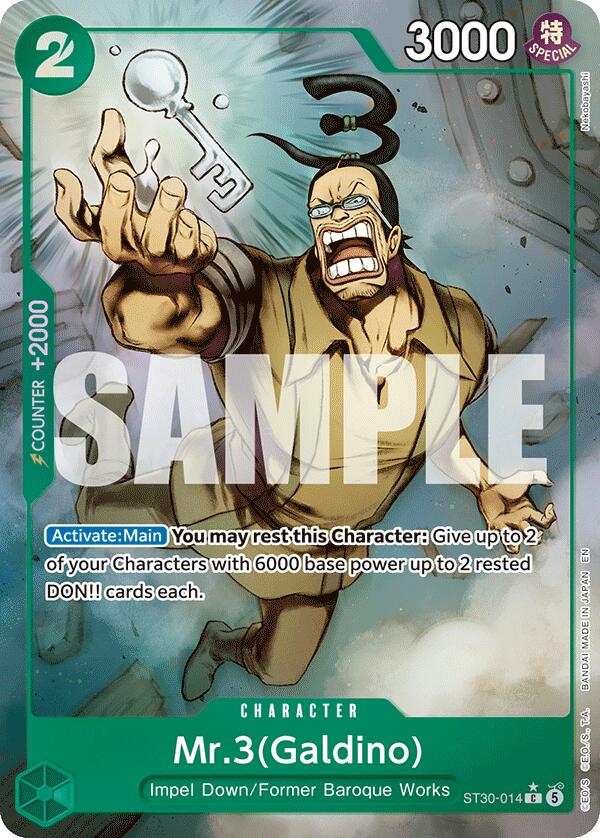 Mr.3(Galdino) (Full Art) [Starter Deck EX: Gear 5] | Cards and Coasters CA
