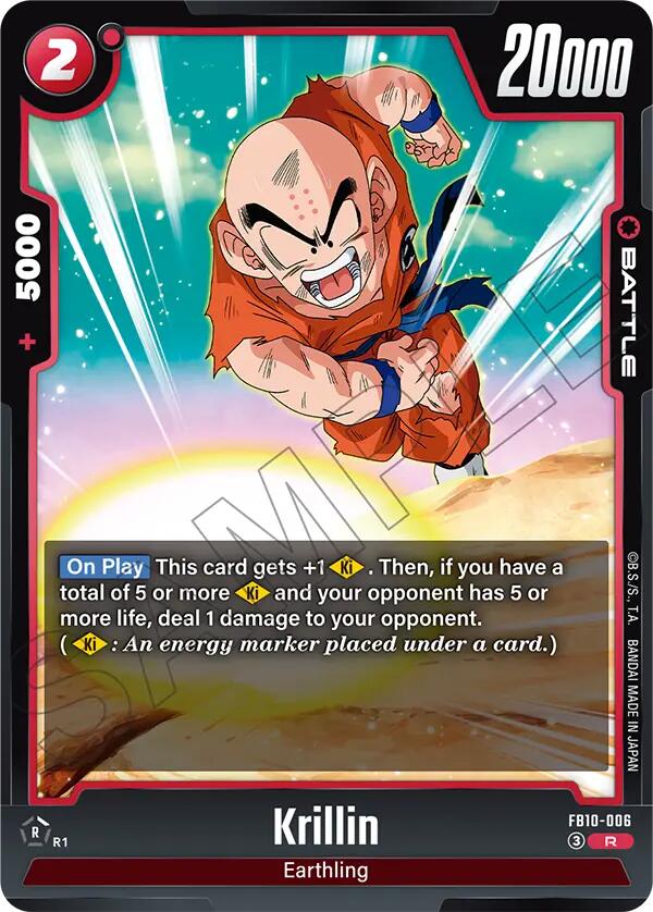 Krillin (FB10-006) [Cross Force] | Cards and Coasters CA