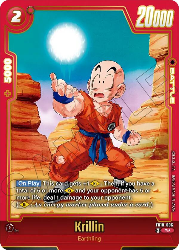 Krillin (FB10-006) (Alternate Art) [Cross Force] | Cards and Coasters CA