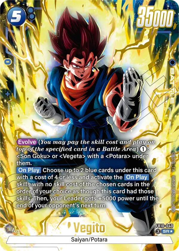 Vegito (FB10-040) (Alternate Art) [Cross Force] | Cards and Coasters CA