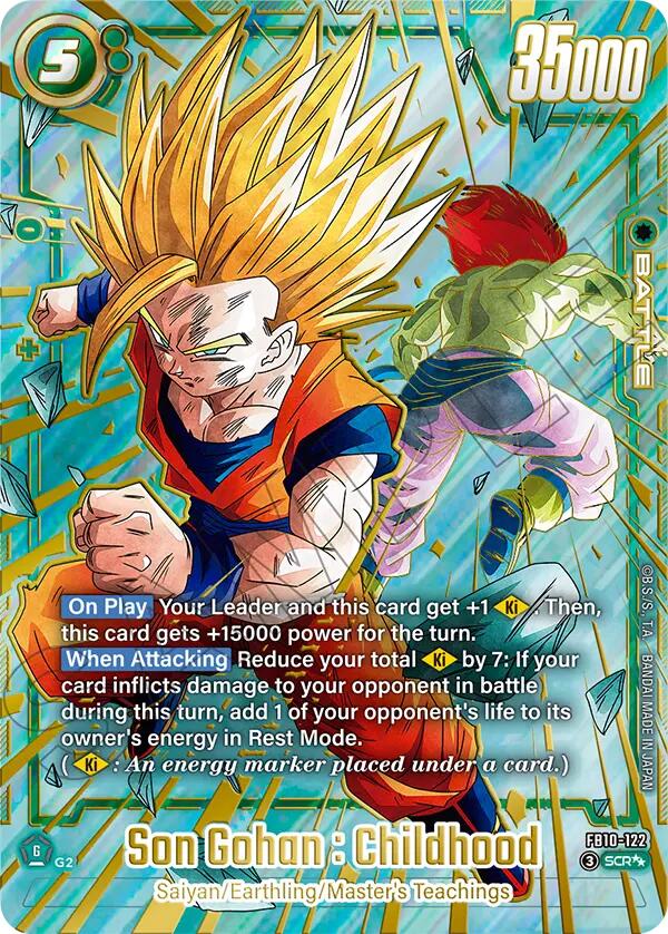 Son Gohan : Childhood (FB10-122) (Super Alternate Art) [Cross Force] | Cards and Coasters CA