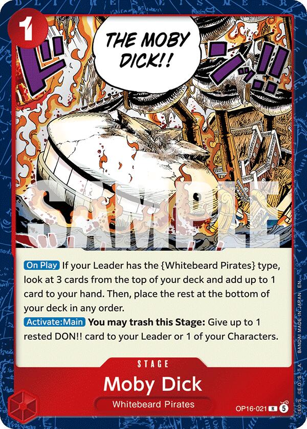 Moby Dick [The Time of Battle] | Cards and Coasters CA