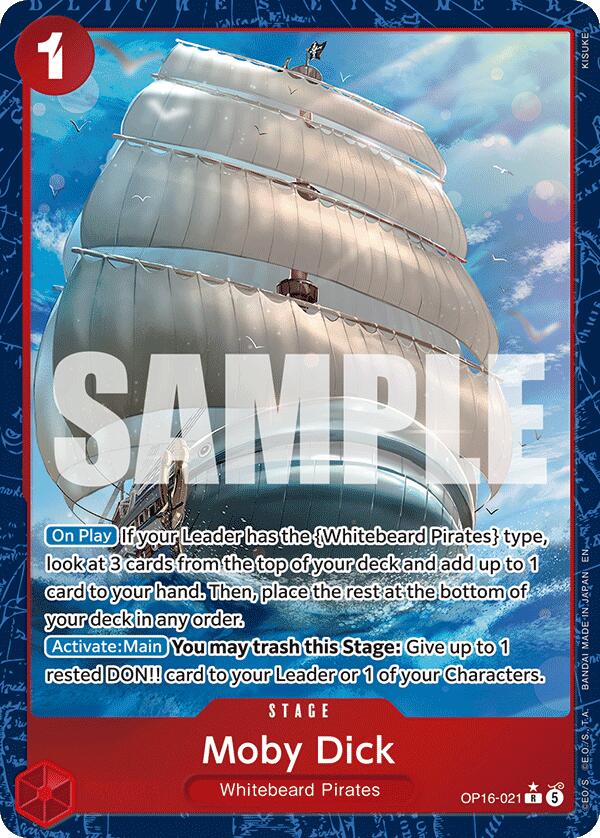 Moby Dick (Alternate Art) [The Time of Battle] | Cards and Coasters CA