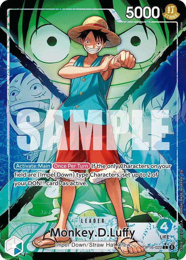Monkey.D.Luffy (Alternate Art) [The Time of Battle] | Cards and Coasters CA